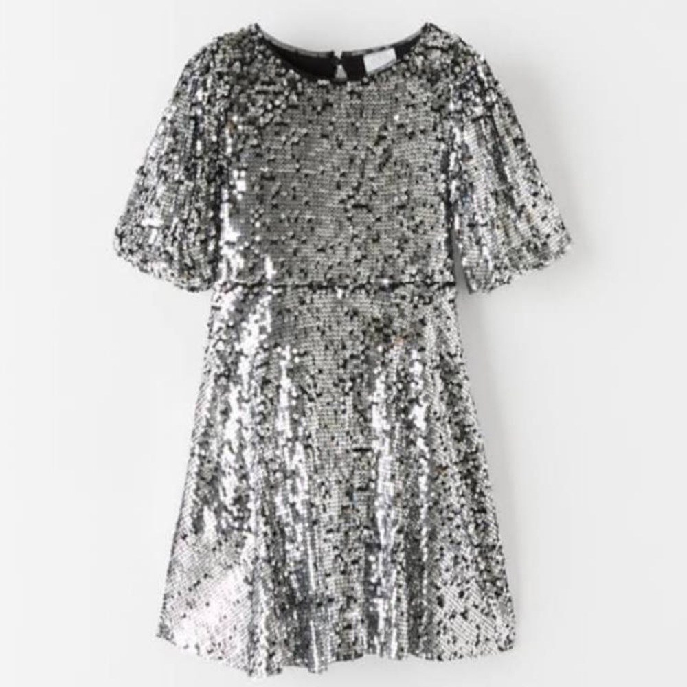 Zara Size 9 Sequins Party Holiday Dress